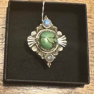 Turquoise Moonstone Ring